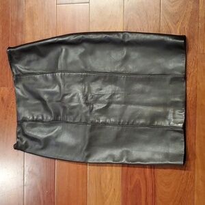 Jackie Rogers vintage leather skirt